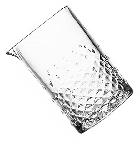 ABOOFAN Vaso Mezclador Coctel De Cristal Tallado 700 Ml Base Robusta Para Bartenders y Uso En Bares Profesionales