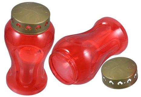 BESPORTBLE Adornos De Velas Decorativas Para Jardín y Tumba Lámpara Conmemorativa Luz Suave y Duradera