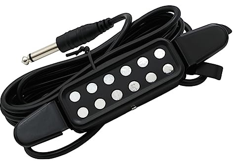 Vaguelly Tonabnehmer Für Akustikgitarre Piezoelektrischer Gitarren-tonabnehmer Mit Kabel Universeller Sound-hole-tonabnehmer Für Folkgitarren Musikinstrumentenzubehör Gitarren-tonabnehmer-e