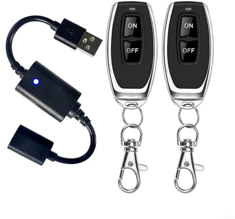 HOHOVYVY LED Fernbedienung, USB Zeitschaltuhr, DC 5V USB Wireless RF Fernbedienung Schalter Treiber Power Für LED Licht Streifen(P30-2)