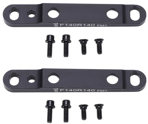 Hapivida Flat Mount Disc Brake Adapter, 140 mm/160 mm Fahrrad Flachsattel Vorne/Hinten an Flat Mount Disc Brake Mount Adapter Fahrradzubehör M5