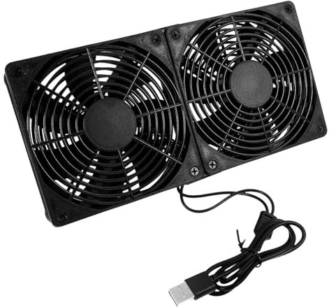 DOITOOL Radiador De Doble Ventilador Usb Ventilador De Computadora Usb Para Caja De Computadora Para Pc Uso Oficinas