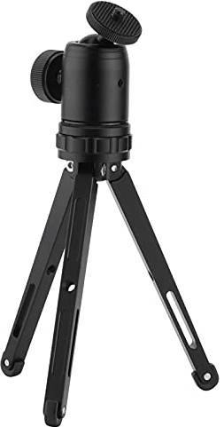 Qukaim Treppiede in metallo per fotocamera digitale, mini treppiede portatile per fotocamere digitali, design compatto da tavolo, ideale per fotografia e registrazione video
