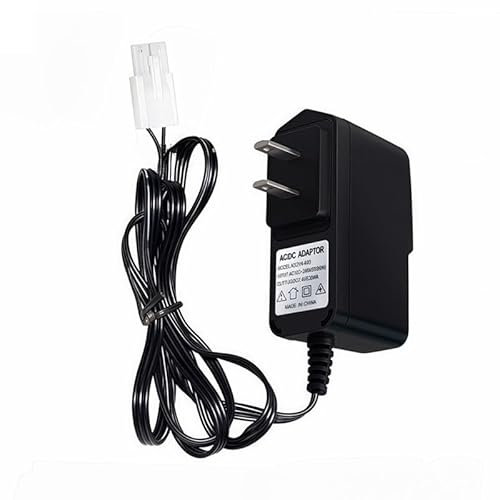 Cecicebb RC Battery Charger for 9.6V (8S) NiMH/NiCd Battery Packs, 250mA AC Plug Charger with Standard Tamiya Connector for RC Hobbies Airsoft Guns RC Cars RC Airplanes
