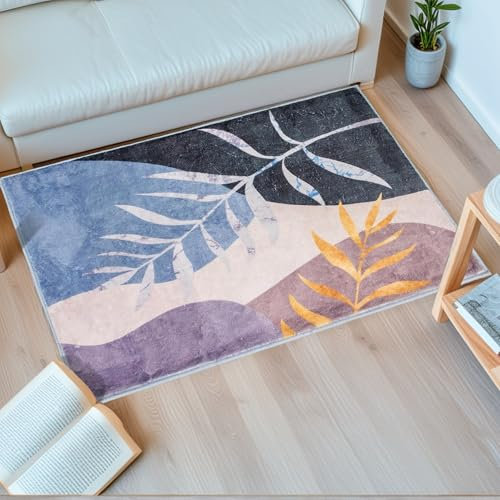 DH DREAMER HOME Alfombra 40x60cm Pelo Corto Antideslizante – Lavable y Multiusos para Cocina, Baño, Entrada y Salón