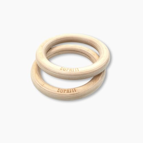Suprfit Wooden Gym Rings - Holz Turnringe 32mm