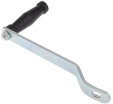 POPETPOP Manivelle De Treuil Pour Remorque Support Galvanisé Et Poignée Ergonomique Remplacement Pour Treuil De Bateau