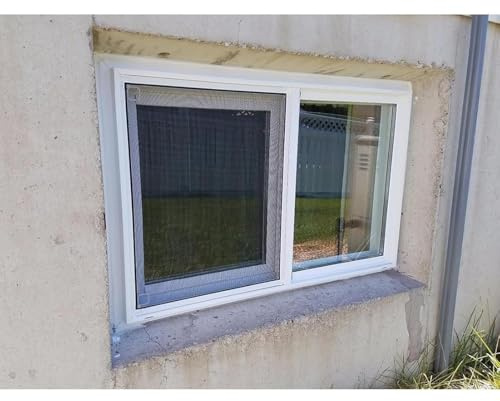 Weißes Horizontales Schiebefenster Für Schuppen, Ersatz-Flügelfenster Mit Flächenbündiger Montage Für Keller, Badezimmer, Garagen Und Restaurantküchen, Dachfenster, Mit Glas Und (B × H