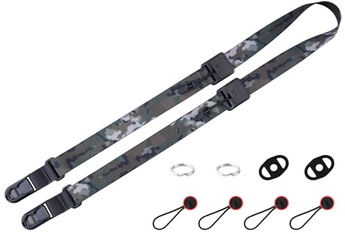 VKO Quick Release Camera Strap,Quick Adjust UltraLight Comfortable Camera Straps for Man Woman Photographers(4'11to 6'5) Film SLR APS-C DSLR Mirrorless Camera Neck Shoulder Strap 25mm