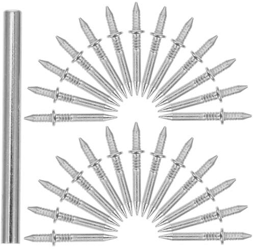 HAMPPLIES Clou Double Tête pour Plinthe sans Couture Clou Double Pointe Fer Haute Résistance et Fixation Cadre avec Manchon Installation