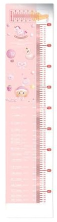 Tapis de mesure de la hauteur pour bébés et enfants, règle au design doux et léger pour une détection précise des progrès de la croissance, tableau de croissance pour enfants