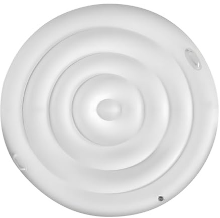 Couvercle de piscine gonflable renforcé pour jacuzzi rond de 1,4 m - Accessoire de spa extérieur avec poignée design rond