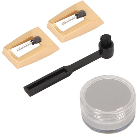 Yobadam Turntable Replacement Needle Cleaner Kit Premium 4 in 1 Record Player Needles for Victrola ION Gold