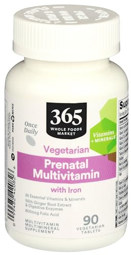 365 by Whole Foods Market, Prenatal Multivitamin with Iron, Vegetarian, 90 Count
