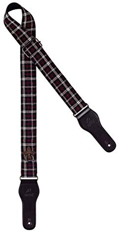 Ortega Guitars Gitarrengurt Highland Series - Baumwolle Schottisch Dunkel | Länge verstellbar, für Akustik Gitarre / Bass, E-Gitarre, E-Bass, OCS-140