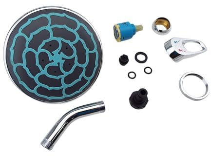 EDENEA - Kit Pieces de Rechange Complet Douche Solaire EDG AQUALUX Aluminum 40 L - Pommeau + Robinet + Joints