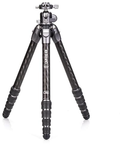Benro TTOR35CGX35 Tortoise Series TTOR35C Columnless #3 Carbon Fibre Tripod and GX35 head 5 sections head