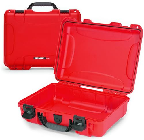 Nanuk 910 Wasserdichter Hartschalenkoffer leer - Rot