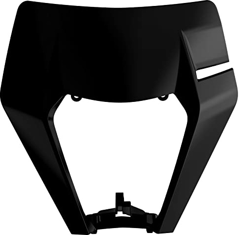 POLISPORT 8666800002 - Starke und langlebige Leuchtturm restyling Maske kompatibel mit Motorrädern KTM in Farbe Schwarz