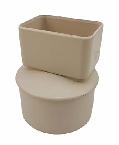 ADEQUA - Manchon PVC Ø100 pour sortie tube alu 82 x 56 mm sable pour gouttiere