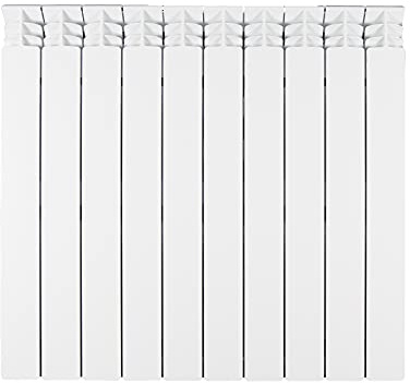 Fondital V666AM05410 Radiatore in alluminio pressofuso Exclusivo B3, 700 mm, 10 elementi, bianco