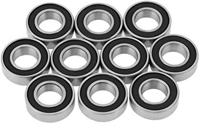 Roulement à billes 688-2RS, 10pcs 8 x 16 x 5mm Roulement à billes à Gorge Profonde, scellé en caoutchouc multi-usage scellé en caoutchouc à gorge profonde, For Skateboarding Inline Skates Roller