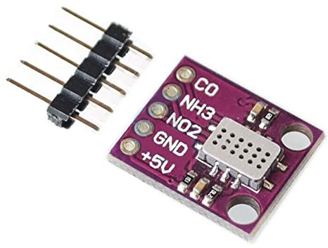 MICS-6814 Sensor de Gas Monóxido de Carbono CO VOC NO2 NH3 Detección de Calidad de Aire Módulo de Sensor numérico Adecuado para arduino