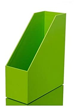 WDBB aktenregal File Rack Plastic Desk Dateinatehalter Büroschreibtisch Zubehör Dekorative Datei Sortierer Studio Premium Magazine File Home Office Zur Organisation und Aufbewahrung (Color : Green)