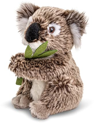 Uni-Toys - Koala mit Blatt, sitzend - 16 cm (Höhe) - Plüsch-Bär - Plüschtier, Kuscheltier