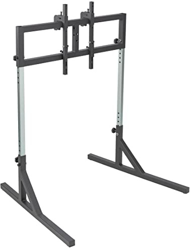 SimFab Single TV Floor Stand for Racing and Flight Simulators Model HD | TV Set Mount Bracket Style 40, 42, 47, 49, 55, 65 TVs (Single TV Stand, Heavy Duty Mount Bracket)