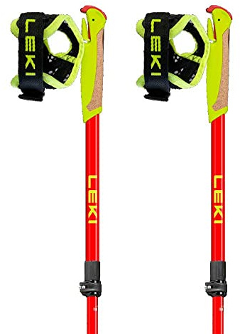LEKI Barn Ultratrail FX pinnar, röda, 95-110 cm