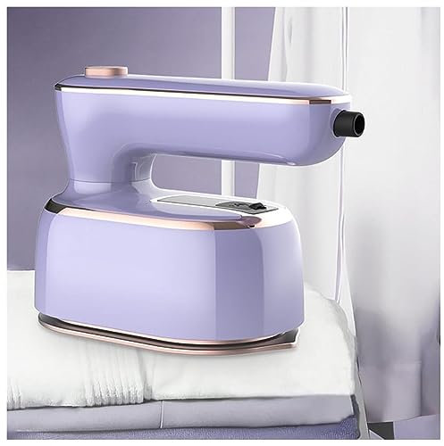 Mini Plancha Para Ropa Plegable, Plancha Para Ropa De Viaje con Asa Plegable Giratoria,100W y 100ml, Plancha De Viaje Mini Vapor para el Hogar y los Viajes,Purple
