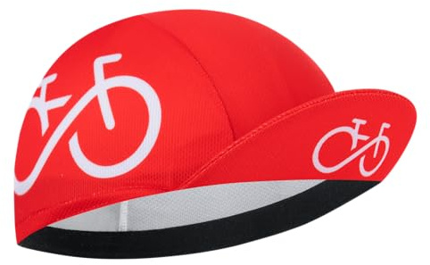 Cappellino Ciclismo Uomo in Poliestere - Berretto Sottocasco Traspirante con Protezione UV e Fascia Assorbente, Copricapo Sportivo per Bici da Corsa, Mountain Bike e Attività Outdoor(Unisex)