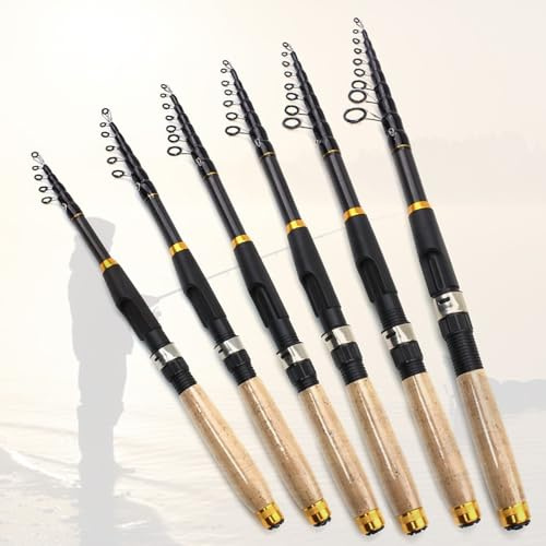 Lerutwis Modell YG020 1,8 m-3,6 m Multifunktions-teleskopische angelrute Kork Griff Carbon Karpfen Spinnrute Tragbare Reise pol Fisch Tackle(2.7)