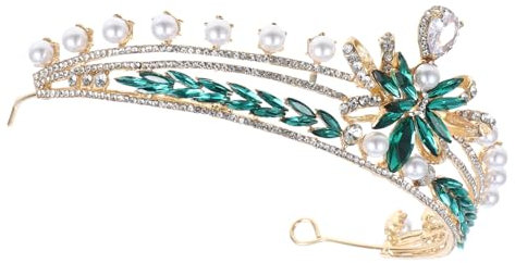 COLLBATH Prinzessin Krone Stirnband Mit Kunstperlen Und Strass Für Damen Hochzeits Haarschmuck Braut Für Besondere Anlässe