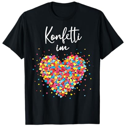 Konfetti im Herzen Karneval Fasching Kostüm T-Shirt
