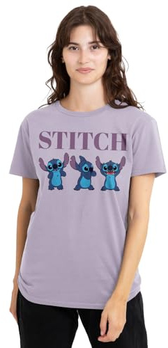 Lilo and Stitch Lilo Stitch Poses - Camiseta para Mujer, Color Lavanda, Lavanda, XL
