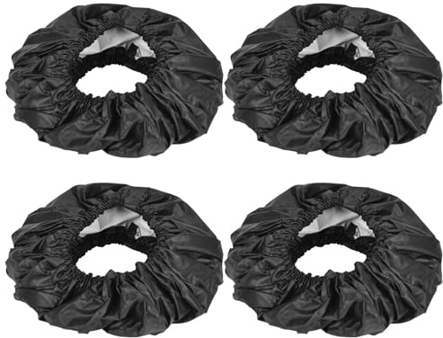 Baby Kinderwagen Radbezug, Rollstuhlschutz Oxford Stoff Anti -Scratch -Karren Reifenschutz für Kinderwagen Jogger (Großer Radsatz (4 Packungen))