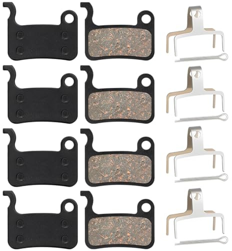 EIHI 4 Paia Pastiglie Freni Bici Elettrica, Pastiglie Freno in Resina, per Freni a Disco per Shimano Deore XT XTR LX SLX Hone Alfine Saint per Bicicletta