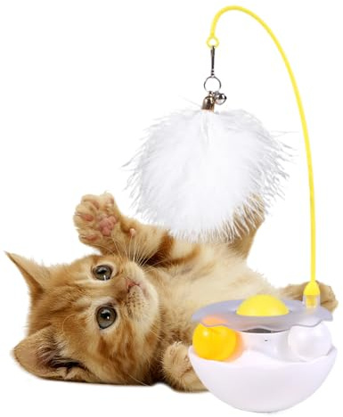 Katt F Eather Lek, Kattmynta Pinne KattungaleK, Katt Spel Träning, Utbredd Attraktion, Tungt Interaktivt Spö, 16cm, För Inomhus Utomhus Resande, Klättring Och Träningskul