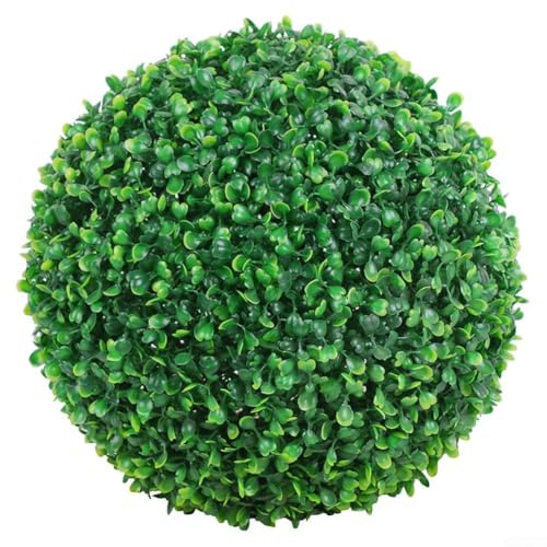 Kunstrasenkugel aus Kunststoff, 18 cm, grün, witterungsbeständig, UV-beständig, für Gartendekoration oder Schaufenster, vielseitig einsetzbar, Rasen-Ornament im Freien (B)