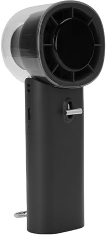 SALALIS Ventilador de Mano Silencioso, Miniventilador de Viaje Personal Portátil Recargable de 128 Velocidades para Acampar, Playa, Exterior, Interior, 2,36x2,19x6,38 Pulgadas (Gris)