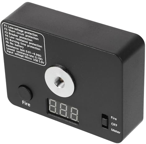Veemoon Tester Resistenza Elettrica Mini Portatile senza Batteria per Elettricisti, Strumento di Misurazione Ohm per Riparazioni e Progetti Fai da Te, Dispositivo Compatto per Test