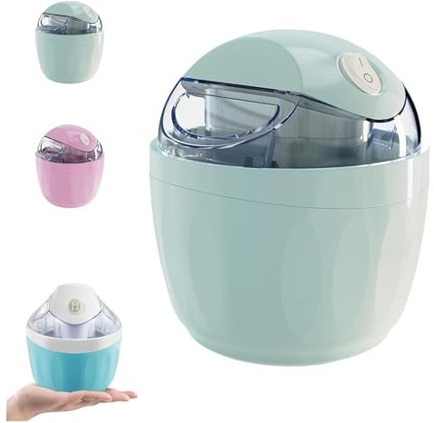 Mini máquina for hacer helados compacta, yogur y sorbete congelados caseros rápidos con un solo toque, perfecto for la cocina casera (verde, 1 unidad)(Green)