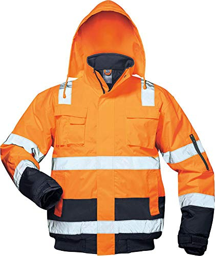 Elysee Warnschutz Pilotjacke Jonas Größe, 1 Stück, S, orange/blau, 23545-S