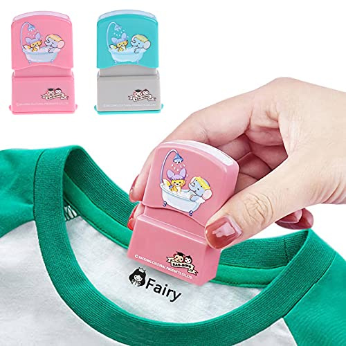 Benutzerdefinierter selbstfärbender Namensstempel DIY für Kinder Studentenname Kleidung Kapitel Personalisiert Nicht leicht zu verblassen Kindernamenaufkleber - Kann Geschlecht und Farbe wählen Choose