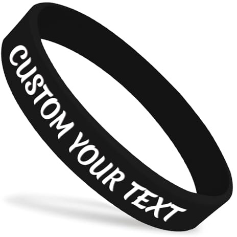 YanNanKe Personalisierte Silikon Armbänder, Mehrere Farben Gummi Armbänder für Damen & Herren,Silikonarmband für Aktivität,Sport, Fußball, Party