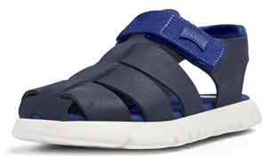 Camper Jungen Oruga K800242 T-Strap Sandal, Dark Blue 024, 37 EU