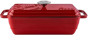 Sallys Gusseisen Brot- Backform Baba (Lava Red)