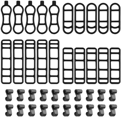 20 Stück Fahrradlicht Silikon, Elastische Fahrrad Silikonband, Fahrradlicht Gummiband, Mit Kleiner Haken,Taschenlampe Silikon Bänder , Für Fahrradlicht, Taschenlampe, Kilometerzähler, Lautsprecher